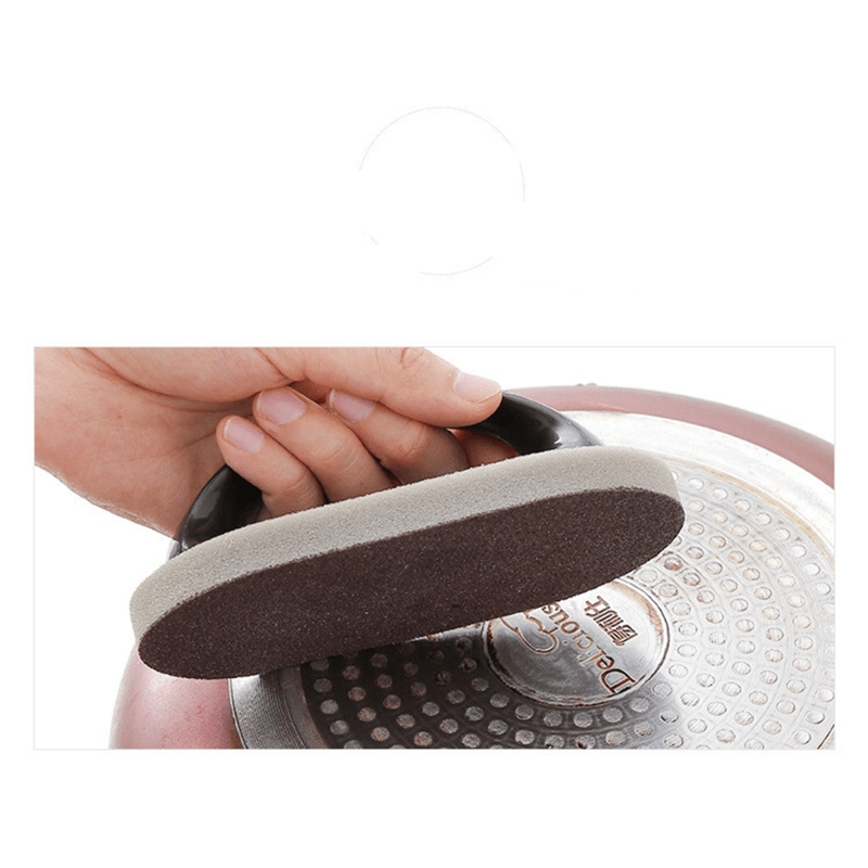 Plastic Sponge Brush Eraser Scrub Handle Kitchen Cleaning Tool