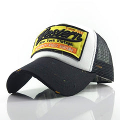 Western Embroidery Patch Baseball Cap Hip Hop Trucker Hat