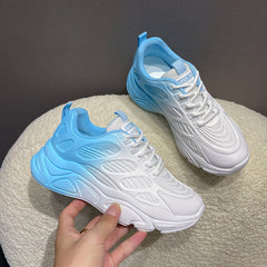 Women's Chunky Ombre Sneakers with Non Slip Mesh