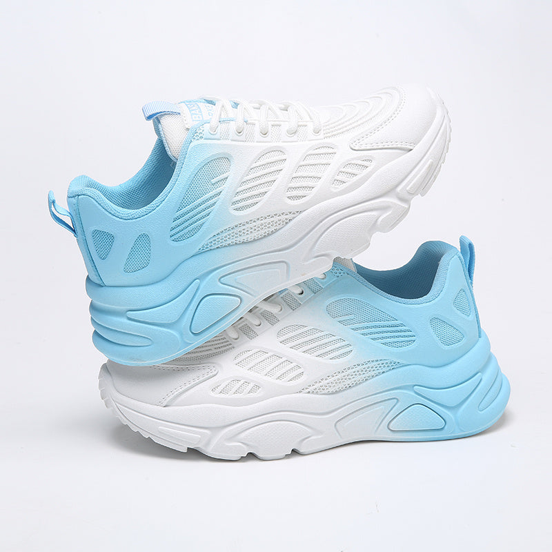 Women's Chunky Ombre Sneakers with Non Slip Mesh
