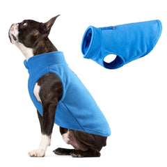 Warm Fleece Vest for Pets with Leash Ring