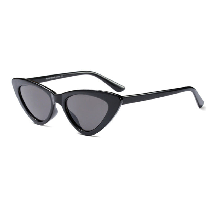 Cat Eye Sunglasses Women Men Triangle Frame Glasses Wrap UV400