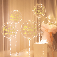 4pcs Birthday Pompom Stickers - Sparkle up Your Celebrations