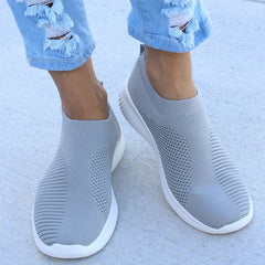 Women's Casual Knit Sneakers Lightweight Slip-On Shoes