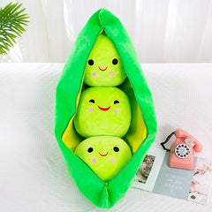Bean Pea Shape Plush Toy Holiday Gift Cleaned Disassembled