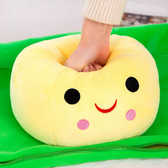 Bean Pea Shape Plush Toy Holiday Gift Cleaned Disassembled