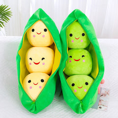 Bean Pea Shape Plush Toy Holiday Gift Cleaned Disassembled