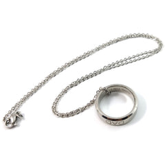 Love You Dad Mom Steel Necklace Men Women Dad Birthday Jewelry Mom Gift