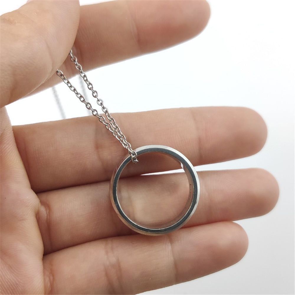 Love You Dad Mom Steel Necklace Men Women Dad Birthday Jewelry Mom Gift