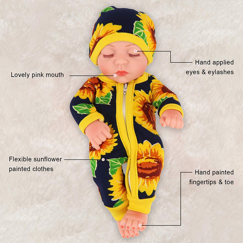 11in Reborn Doll Adorable Girly Puppet Embroidery Boy Toy Gift