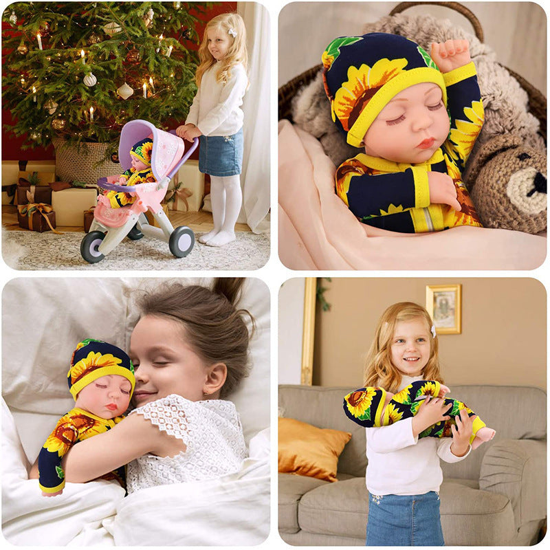 11in Reborn Doll Adorable Girly Puppet Embroidery Boy Toy Gift