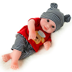 11in Reborn Doll Adorable Girly Puppet Embroidery Boy Toy Gift