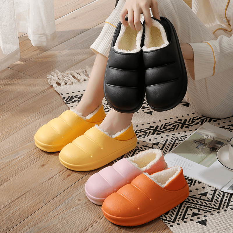 Women's Waterproof Plush Lined House Shoes