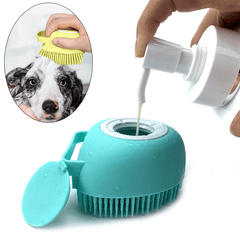Silicone Pet Hair Comb & Scalp Massager for Dogs - Tangle Removal & Skin Health