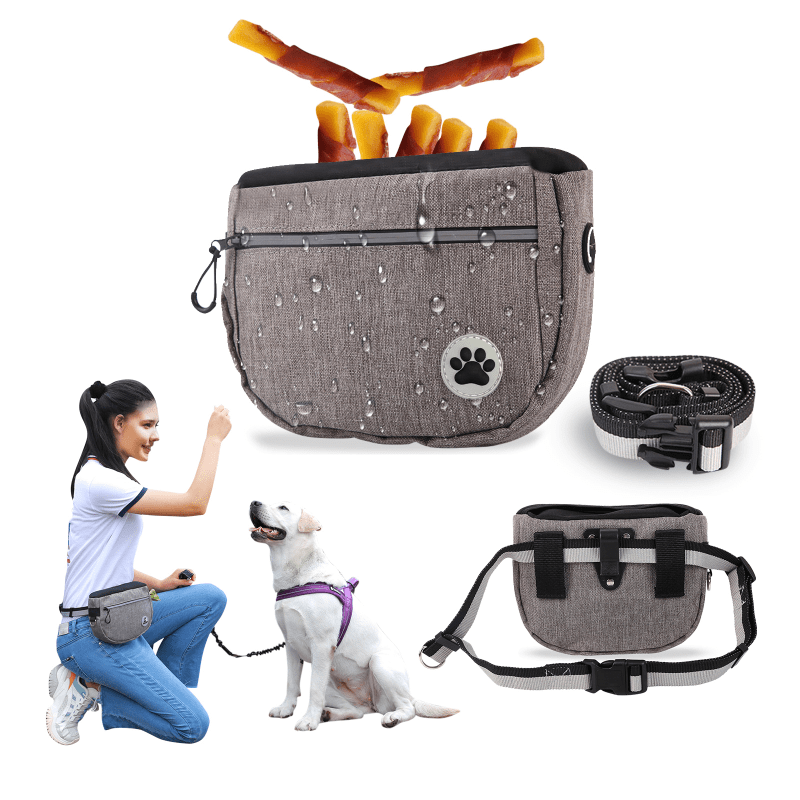 Reflective Dog Treat Training Pouch Bag Large Capacity Snack Bag