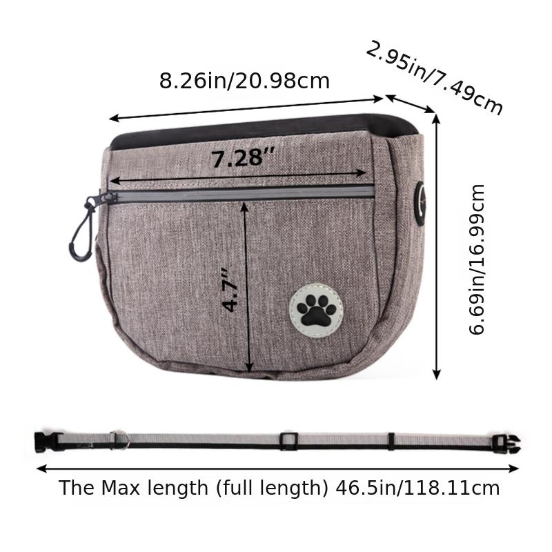 Reflective Dog Treat Training Pouch Bag Large Capacity Snack Bag