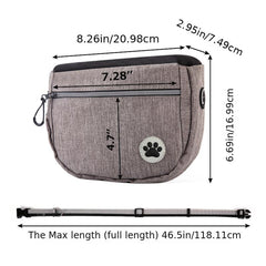 Reflective Dog Treat Training Pouch Bag Large Capacity Snack Bag