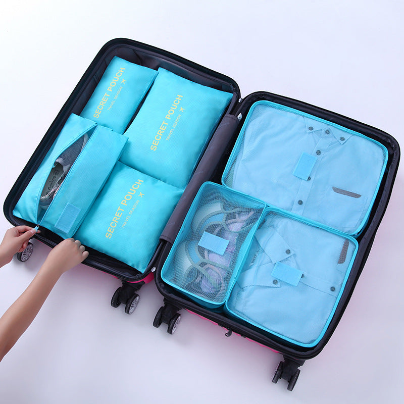 7pcs Travel Storage Bag Set Portable Luggage & Clothing Packing Bag