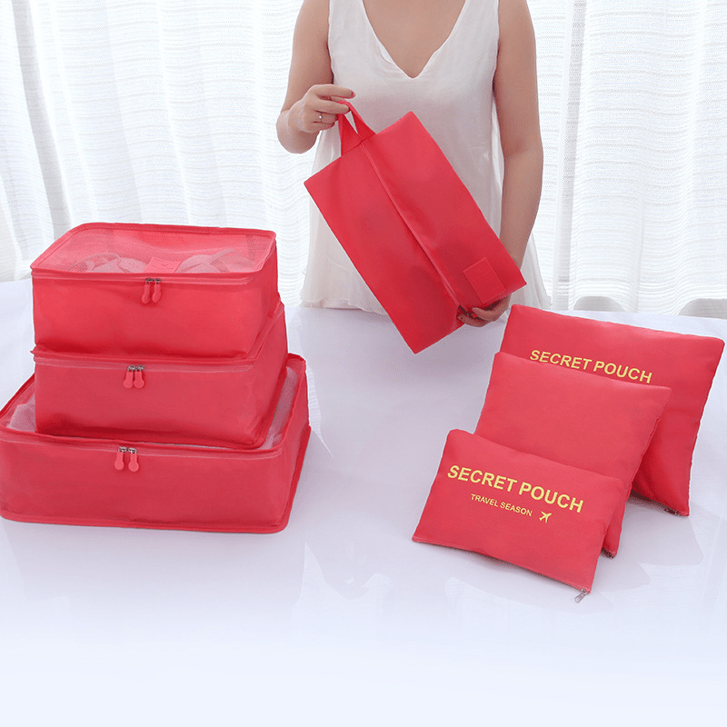7pcs Travel Storage Bag Set Portable Luggage & Clothing Packing Bag