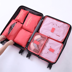 7pcs Travel Storage Bag Set Portable Luggage & Clothing Packing Bag