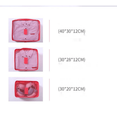 7pcs Travel Storage Bag Set Portable Luggage & Clothing Packing Bag