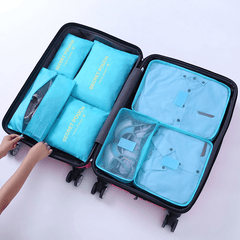 7pcs Travel Storage Bag Set Portable Luggage & Clothing Packing Bag
