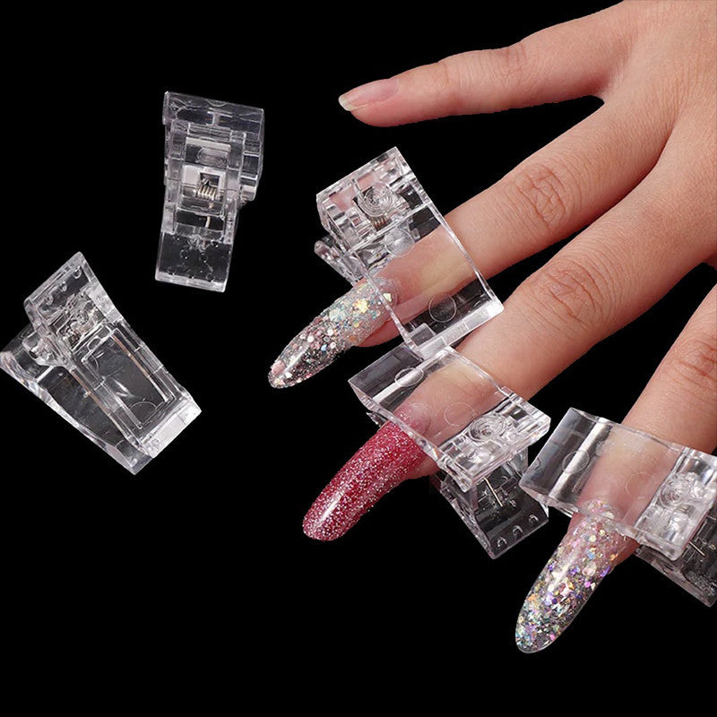 5 Pcs Nail Extension Clips Quick Building Fingernail Forms Tips Tools