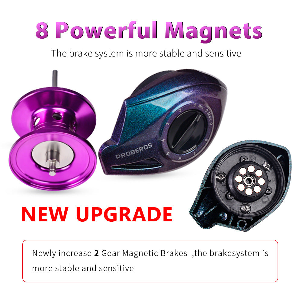 Metal Drop Lure Reel 7.2:1 Gear Ratio Fishing Accessory