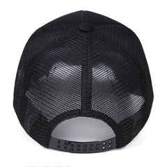 Letter Embroidered Trucker Hat Unisex Snapback Mesh Baseball Cap