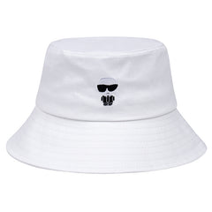 Little Man Embroidery Bucket Hat Hip Hop Cartoon Sun Hats Lightweight Bre...