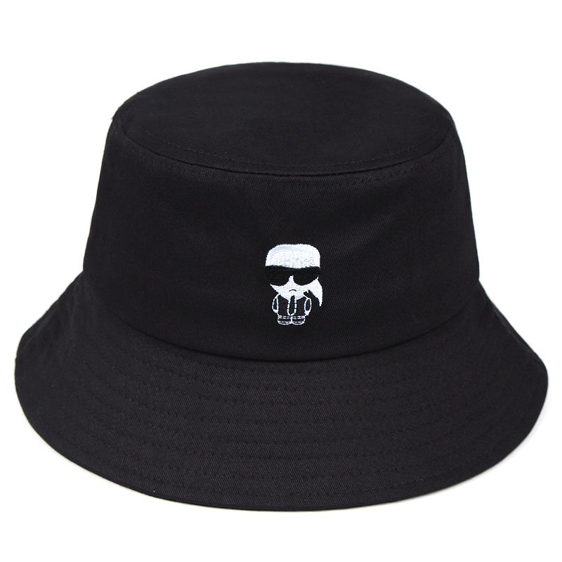 Little Man Embroidery Bucket Hat Hip Hop Cartoon Sun Hats Lightweight Bre...