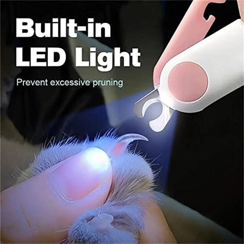 Pet Grooming Kit Nail Clippers LED Lights for Dogs Cats