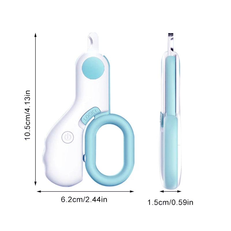 Pet Grooming Kit Nail Clippers LED Lights for Dogs Cats