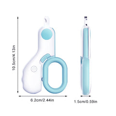 Pet Grooming Kit Nail Clippers LED Lights for Dogs Cats