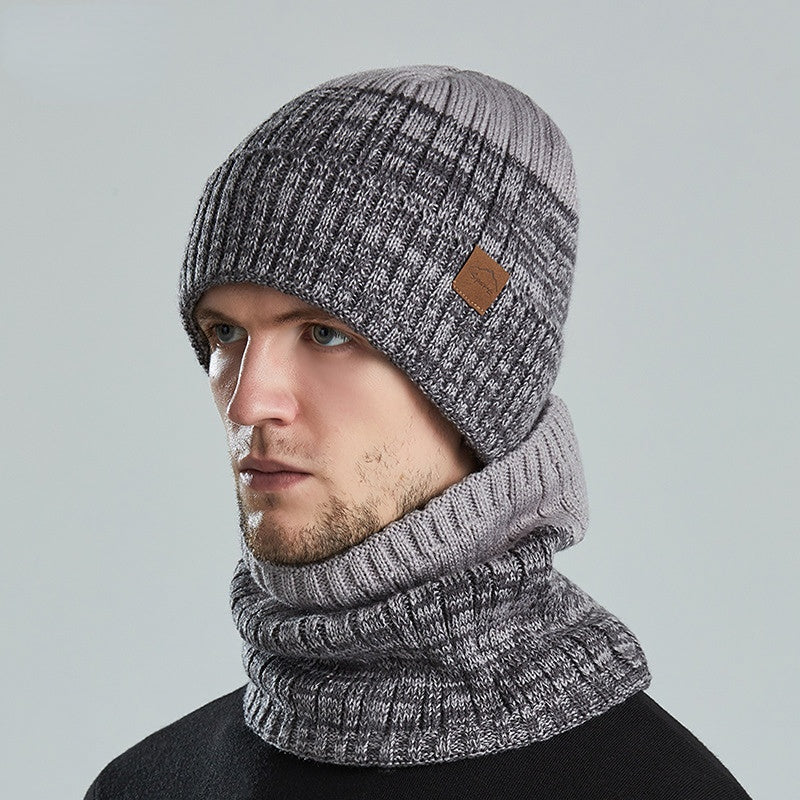 Outdoor Neutral Knitted Fleece Warm Hat
