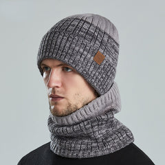 Outdoor Neutral Knitted Fleece Warm Hat