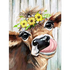Cow Diamond Painting Kit Adults 5D Full Drill Dots Paintings Gems