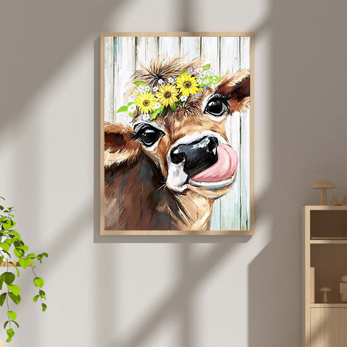 Cow Diamond Painting Kit Adults 5D Full Drill Dots Paintings Gems
