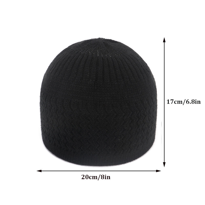 Knit Kufi Cap Stretchy Skull Cap Beanie Hat for Men Women