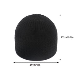 Knit Kufi Cap Stretchy Skull Cap Beanie Hat for Men Women