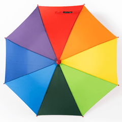 Children's Rainbow Umbrella Colorful Spliced Design For Kids Over 3 Years