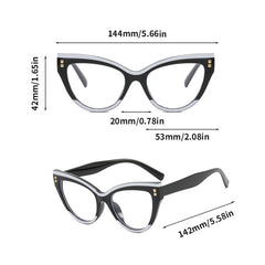 Cat Eye Eyeglasses For Women Light Blocking Computer Glasses