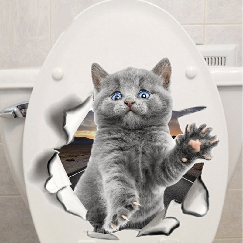 Adorable Kitten Wall Stickers - Cute Home Decor Accent