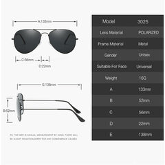 Polarized Retro Pilots Sunglasses for Men and Women