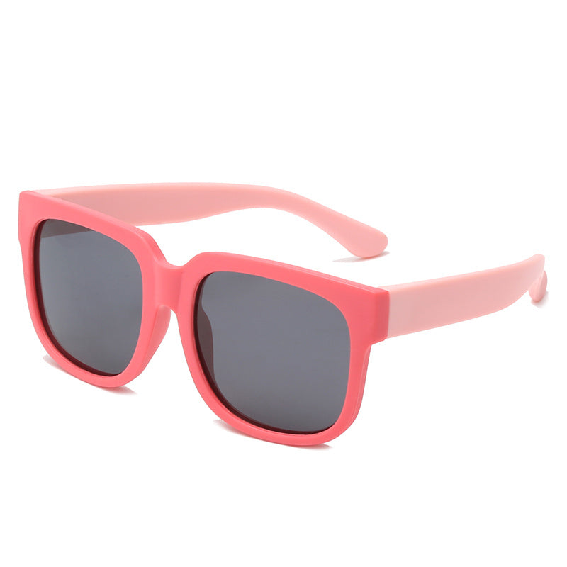 Kids Polarized Sunglasses TR90 Square Frame UV400