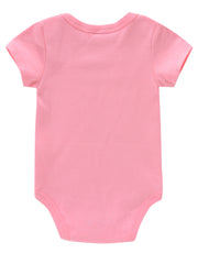 Newborn Infant Romper Letter Print Short Sleeve Bodysuit For Baby Girls
