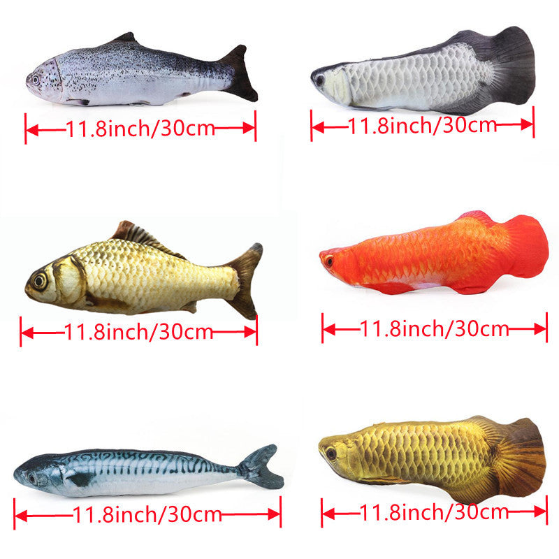 Plush Fish Toy for Pets, Interactive and Decorative