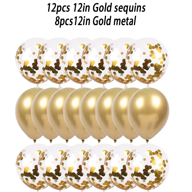20pcs 12 Sparkle Balloons for Party Decor