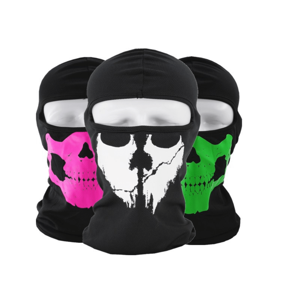 Skull Head Print Balaclava Hip Hop Ski Mask Windproof Neck Warmer Gaiter