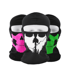Skull Head Print Balaclava Hip Hop Ski Mask Windproof Neck Warmer Gaiter